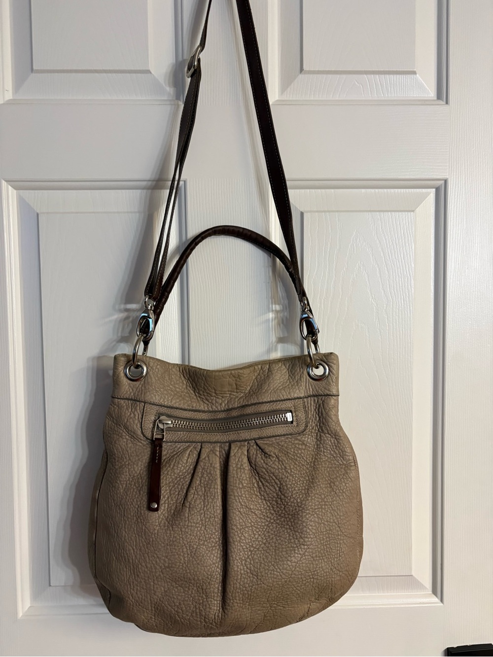 Roots “Olivia” Genuine Leather Hobo Bag
